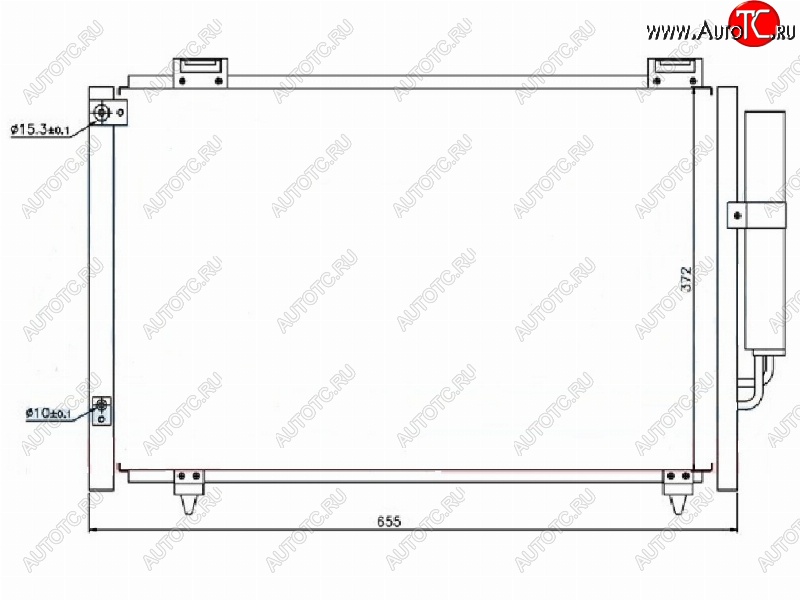4 699 р. Радиатор кондиционера SAT Lifan Solano  дорестайлинг (2010-2015)  с доставкой в г. Пермь