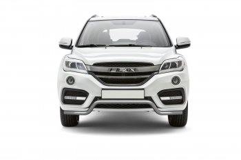 18 199 р. Защита переднего бампера Petroil Tuning (d51, волна)  Lifan X60 (2016-2025) 2-ой рестайлинг (Нержавеющая полированная сталь)  с доставкой в г. Пермь. Увеличить фотографию 2
