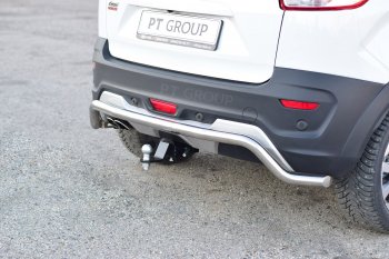 17 989 р. Защита заднего бампера Petroil Tuning Волна (d51)  Lifan X60 (2016-2025) 2-ой рестайлинг (Нержавеющая полированная сталь)  с доставкой в г. Пермь. Увеличить фотографию 2