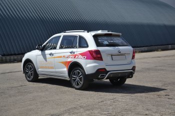 17 989 р. Защита заднего бампера Petroil Tuning Волна (d51)  Lifan X60 (2016-2025) 2-ой рестайлинг (Нержавеющая полированная сталь)  с доставкой в г. Пермь. Увеличить фотографию 3