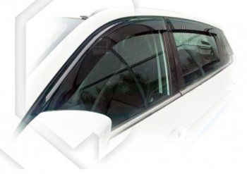 Дефлектора окон CA-Plastiс Lifan X70 (2018-2025) (Classic полупрозрачный, Без хром.молдинга)