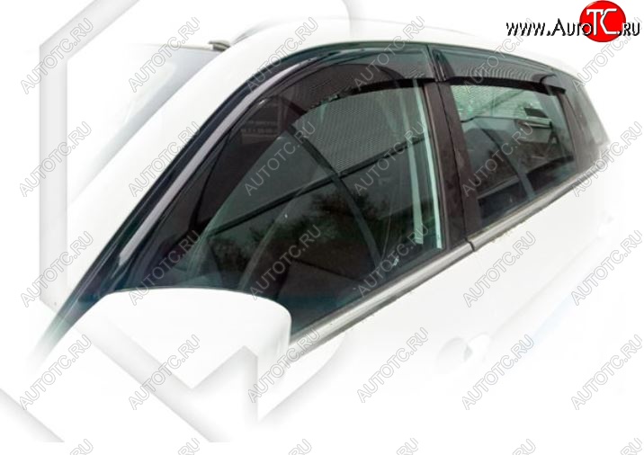 2 159 р. Дефлектора окон CA-Plastiс  Lifan X70 (2018-2025) (Classic полупрозрачный, Без хром.молдинга)  с доставкой в г. Пермь