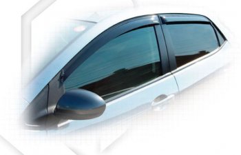 Дефлектора окон CA-Plastiс Mazda 2  2 DE (2007-2014) хэтчбэк 5 дв. дорестайлинг, хэтчбэк 5 дв. рестайлинг (Classic полупрозрачный)
