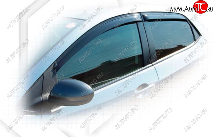 1 899 р. Дефлектора окон CA-Plastiс  Mazda 2  2 DE (2007-2014) хэтчбэк 5 дв. дорестайлинг, хэтчбэк 5 дв. рестайлинг (Classic полупрозрачный)  с доставкой в г. Пермь
