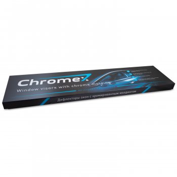 699 р. Дефлекторы окон с хромированым молдингом CHROMEX Mazda 3/Axela BP хэтчбэк (2019-2025)  с доставкой в г. Пермь. Увеличить фотографию 3