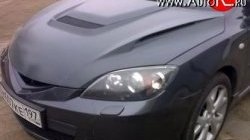 19 949 р. Пластиковый капот Exclusive Mazda 3/Axela BK дорестайлинг, хэтчбэк (2003-2006) (Неокрашенный)  с доставкой в г. Пермь. Увеличить фотографию 2