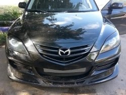 9 099 р. Передний бампер EXS STYLE Mazda 3/Axela BK дорестайлинг, хэтчбэк (2003-2006) (Неокрашенный)  с доставкой в г. Пермь. Увеличить фотографию 2