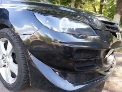 9 099 р. Передний бампер EXS STYLE Mazda 3/Axela BK дорестайлинг, хэтчбэк (2003-2006) (Неокрашенный)  с доставкой в г. Пермь. Увеличить фотографию 4