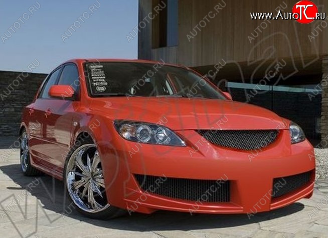 28 999 р. Передний бампер R1 Mazda 3/Axela BK дорестайлинг, хэтчбэк (2003-2006)  с доставкой в г. Пермь