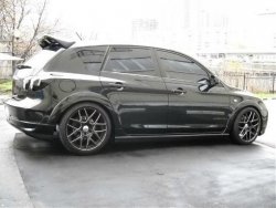 5 399 р. Пороги накладки ASC MAGNUM Mazda 3/Axela BK дорестайлинг, хэтчбэк (2003-2006) (Неокрашенные)  с доставкой в г. Пермь. Увеличить фотографию 2