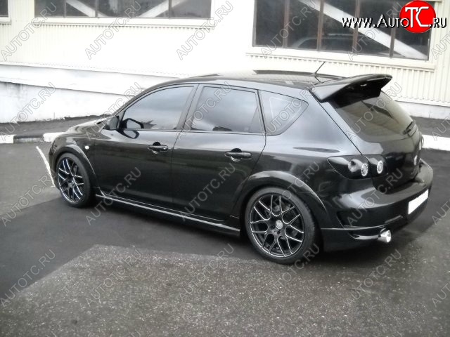 5 399 р. Пороги накладки ASC MAGNUM Mazda 3/Axela BK дорестайлинг, хэтчбэк (2003-2006) (Неокрашенные)  с доставкой в г. Пермь