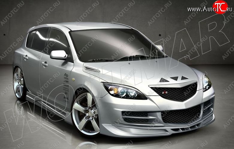 12 999 р. Пороги накладки CSR Mazda 3/Axela BK дорестайлинг, хэтчбэк (2003-2006)  с доставкой в г. Пермь