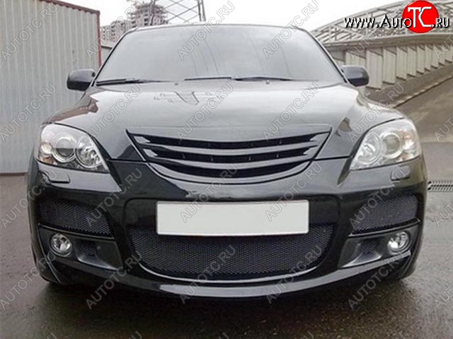 4 849 р. Решетка радиатора ASC MAGNUM Mazda 3/Axela BK дорестайлинг, хэтчбэк (2003-2006) (Неокрашенная)  с доставкой в г. Пермь