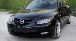 749 р. Реснички на фары RA  Mazda 3/Axela  BK (2003-2009) дорестайлинг, хэтчбэк, рестайлинг, хэтчбэк (Неокрашенные)  с доставкой в г. Пермь. Увеличить фотографию 3