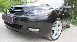 749 р. Реснички на фары RA V2  Mazda 3/Axela  BK (2003-2009) дорестайлинг, хэтчбэк, рестайлинг, хэтчбэк (Неокрашенные)  с доставкой в г. Пермь. Увеличить фотографию 3