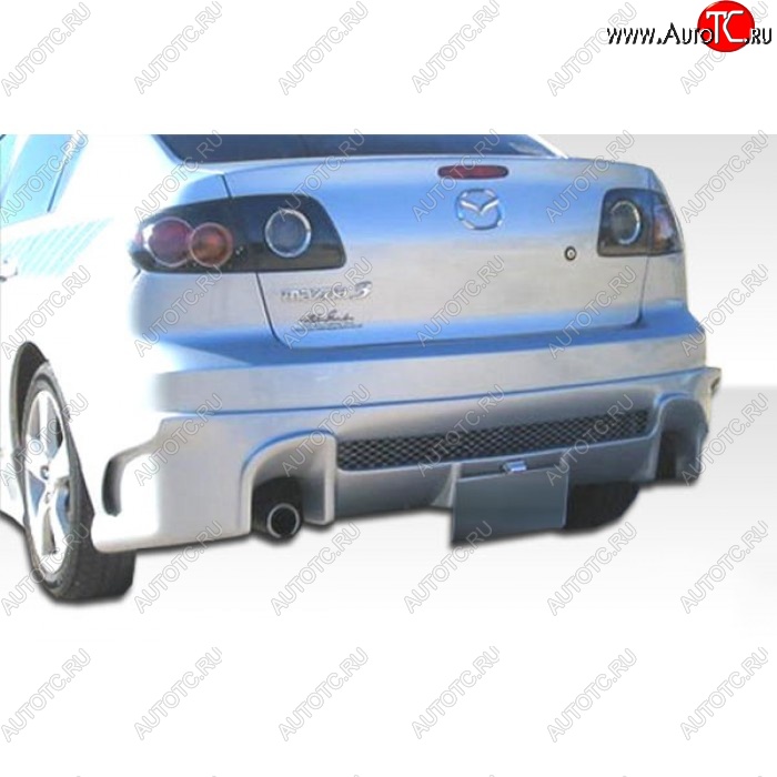 9 949 р. Задний бампер RAVEN DESIGN Mazda 3/Axela BK дорестайлинг седан (2003-2006) (Неокрашенный)  с доставкой в г. Пермь