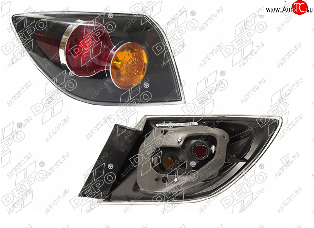 5 899 р. Левый фонарь задний DEPO Mazda 3/Axela BK дорестайлинг, хэтчбэк (2003-2006)  с доставкой в г. Пермь