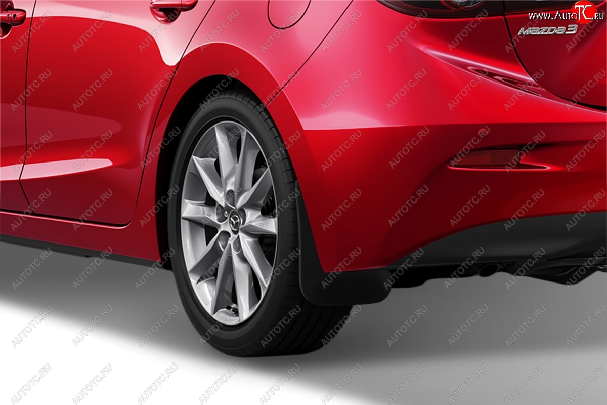 339 р. Задние брызговики Frosch Mazda 3/Axela BM дорестайлинг, хэтчбэк (2013-2016)  с доставкой в г. Пермь