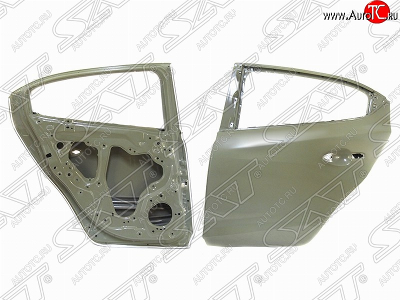 6 599 р. Левая дверь задняя SAT Mazda 3/Axela BM дорестайлинг седан (2013-2016) (Неокрашенная)  с доставкой в г. Пермь