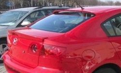 4 599 р. Козырёк на заднее стекло CT v2 Mazda 3/Axela BK дорестайлинг седан (2003-2006) (Неокрашенный)  с доставкой в г. Пермь. Увеличить фотографию 2