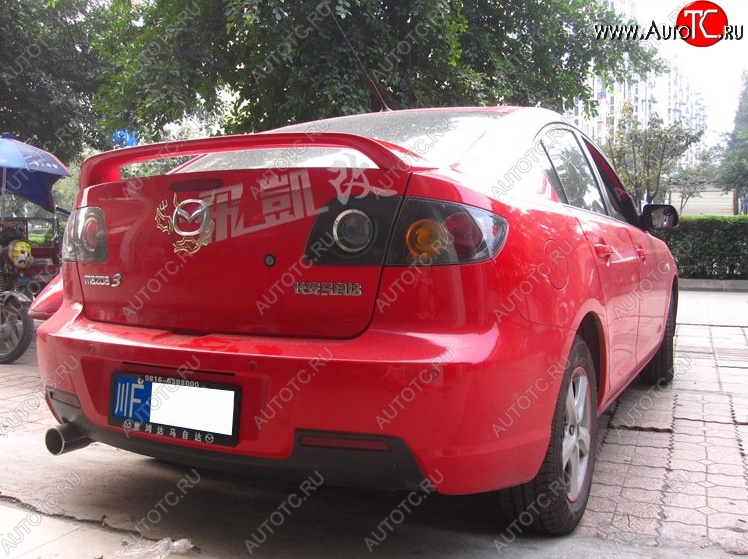4 149 р. Спойлер KENSTYLE EDITION Mazda 3/Axela BK дорестайлинг седан (2003-2006) (Неокрашенный)  с доставкой в г. Пермь
