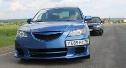 8 499 р. Передний бампер Mazda Speed Mazda 3/Axela BK дорестайлинг седан (2003-2006) (Неокрашенный)  с доставкой в г. Пермь. Увеличить фотографию 2