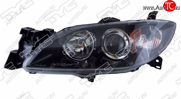 9 399 р. Левая передняя фара DEPO (под электрокорректор, Евросвет) Mazda 3/Axela BK дорестайлинг седан (2003-2006)  с доставкой в г. Пермь