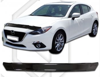 Дефлектор капота CA-Plastic Mazda 3/Axela BM дорестайлинг седан (2013-2016)