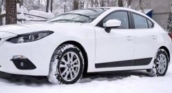 3 399 р. Молдинги RA Mazda 3/Axela BM дорестайлинг седан (2013-2016) (Поверхность глянец под окраску, Неокрашенные)  с доставкой в г. Пермь. Увеличить фотографию 4