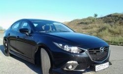 Клыки на передний бампер Style Mazda 3/Axela  BM (2013-2016) дорестайлинг седан