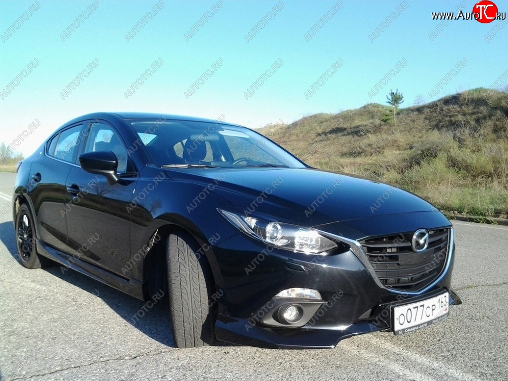 2 549 р. Рамка гос. номера Style  Mazda 3/Axela  BM (2013-2016) дорестайлинг седан  с доставкой в г. Пермь