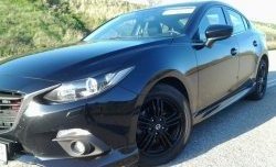 839 р. Реснички на фары M-Techno v2  Mazda 3/Axela  BM (2013-2016) дорестайлинг седан (Неокрашенные)  с доставкой в г. Пермь. Увеличить фотографию 3