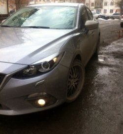 839 р. Реснички на фары M-Techno v2  Mazda 3/Axela  BM (2013-2016) дорестайлинг седан (Неокрашенные)  с доставкой в г. Пермь. Увеличить фотографию 5