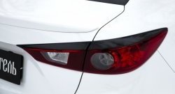 889 р. Реснички на фонари RA  Mazda 3/Axela  BM (2013-2016) дорестайлинг седан (Неокрашенные)  с доставкой в г. Пермь. Увеличить фотографию 5
