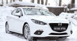 999 р. Реснички на фары RA  Mazda 3/Axela  BM (2013-2016) дорестайлинг седан (Неокрашенные)  с доставкой в г. Пермь. Увеличить фотографию 6