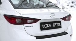 889 р. Реснички на фонари RA  Mazda 3/Axela  BM (2013-2016) дорестайлинг седан (Неокрашенные)  с доставкой в г. Пермь. Увеличить фотографию 5