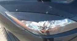 689 р. Реснички на фары Style  Mazda 3/Axela  BM (2013-2016) дорестайлинг седан (Неокрашенные)  с доставкой в г. Пермь. Увеличить фотографию 2