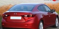 1 699 р. Лип спойлер M-VRS Mazda 3/Axela BM дорестайлинг седан (2013-2016) (Неокрашенный)  с доставкой в г. Пермь. Увеличить фотографию 3