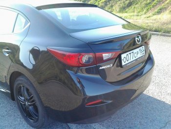 1 069 р. Реснички на фары KURAJ  Mazda 3/Axela  BM (2013-2016) дорестайлинг седан (Неокрашенные)  с доставкой в г. Пермь. Увеличить фотографию 5