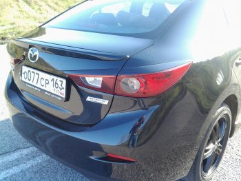 1 069 р. Реснички на фары KURAJ  Mazda 3/Axela  BM (2013-2016) дорестайлинг седан (Неокрашенные)  с доставкой в г. Пермь. Увеличить фотографию 3