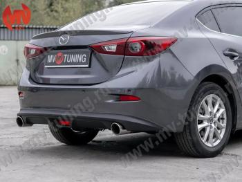 2 699 р. Стоп-сигнал в диффузор F1 Style (LED) MV-Tuning Mazda 3/Axela BM рестайлинг седан (2016-2019)  с доставкой в г. Пермь. Увеличить фотографию 2