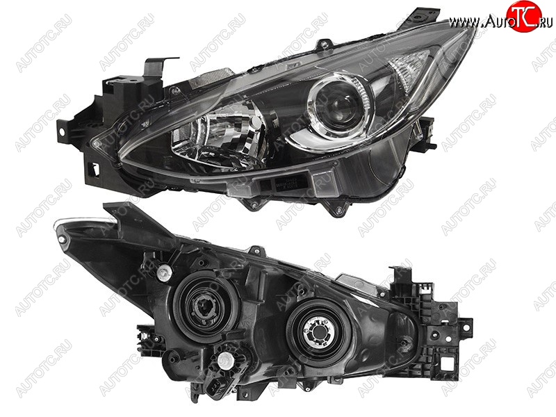 5 999 р. Левая передняя фара SAT (Евросвет) Mazda 3/Axela BM дорестайлинг седан (2013-2016)  с доставкой в г. Пермь