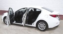 1 999 р. Накладки порожков салона RA Mazda 3/Axela BM дорестайлинг седан (2013-2016) (Комплект (4 шт.))  с доставкой в г. Пермь. Увеличить фотографию 4