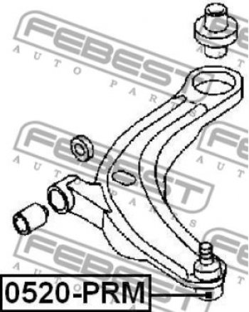 699 р. Шаровая опора Febest (левая/правая) Mazda 3/Axela BL дорестайлинг седан (2009-2011)  с доставкой в г. Пермь. Увеличить фотографию 2
