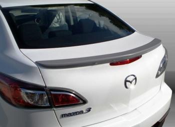 3 899 р. Лип спойлер MV-Tuning Mazda 3/Axela BL дорестайлинг седан (2009-2011) (Неокрашенный)  с доставкой в г. Пермь. Увеличить фотографию 2