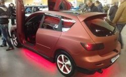 4 749 р. Накладка на задний бампер Style  Mazda 3/Axela  BK (2003-2006) дорестайлинг, хэтчбэк (Неокрашенная)  с доставкой в г. Пермь. Увеличить фотографию 3