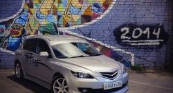 3 189 р. Решётка радиатора Style v3 (планка в середине)  Mazda 3/Axela  BK (2006-2009) рестайлинг, хэтчбэк (Неокрашенная)  с доставкой в г. Пермь. Увеличить фотографию 4