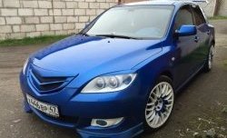 689 р. Реснички на фары Лодочки  Mazda 3/Axela  BK (2003-2009) дорестайлинг, хэтчбэк, рестайлинг, хэтчбэк (Неокрашенные)  с доставкой в г. Пермь. Увеличить фотографию 4