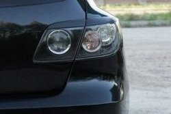 779 р. Реснички на фонари Style v1 (4 части) Mazda 3/Axela BK дорестайлинг, хэтчбэк (2003-2006) (Неокрашенные)  с доставкой в г. Пермь. Увеличить фотографию 2