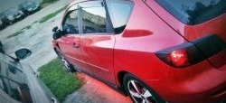 779 р. Реснички на фонари Style v1 (4 части) Mazda 3/Axela BK дорестайлинг, хэтчбэк (2003-2006) (Неокрашенные)  с доставкой в г. Пермь. Увеличить фотографию 3
